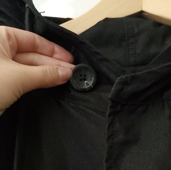 TNA Aritzia Brittania Black Parka Coat XS - Picture 10 of 16